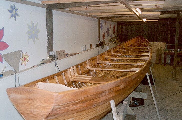 Cornish Pilot Gig under construction