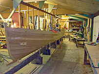 Cornish Pilot Gig under construction | click to enlarge